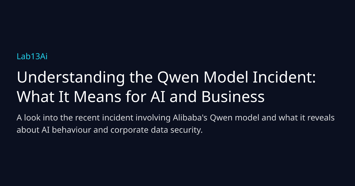 Understanding the Qwen Model Incident: What It Means for AI and Business